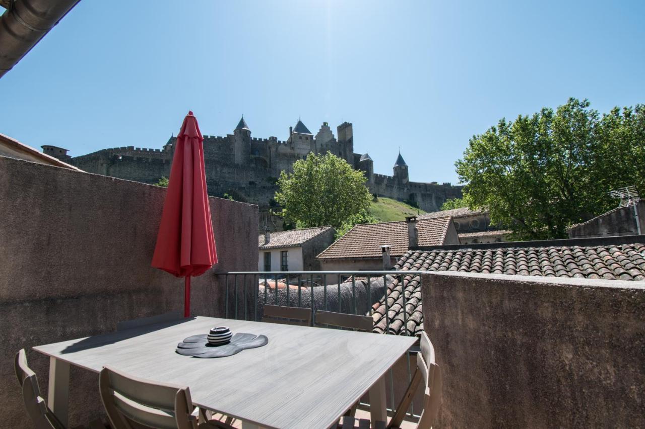 Le Saint Gimer, Terrasse Privee Avec Vue Cite Apartment Carcassonne Exterior photo