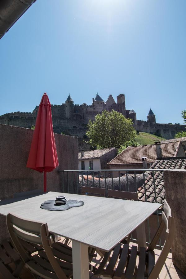 Le Saint Gimer, Terrasse Privee Avec Vue Cite Apartment Carcassonne Exterior photo