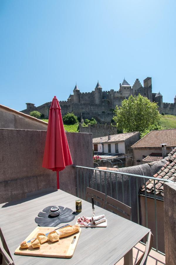 Le Saint Gimer, Terrasse Privee Avec Vue Cite Apartment Carcassonne Exterior photo